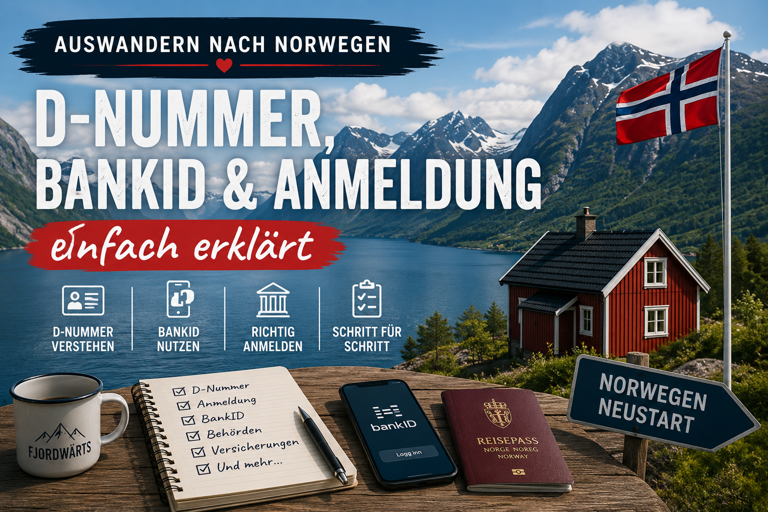 Auswandern nach Norwegen: D-Nummer, BankID & Anmeldung verstehen